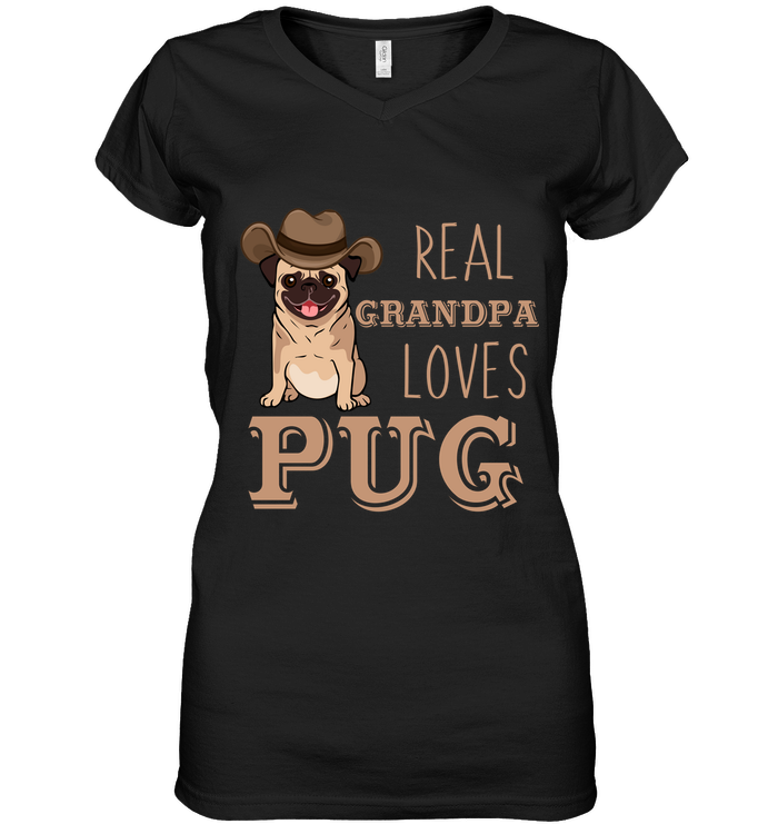 Real Grandpa Loves Pug T Shirts