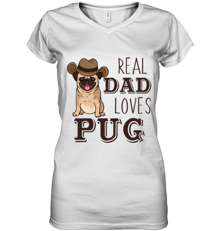 Real Dad Loves Pug T Shirts