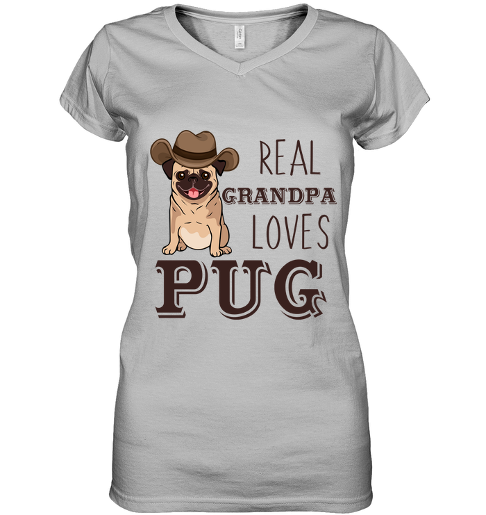 Real Grandpa Loves Pug T Shirts
