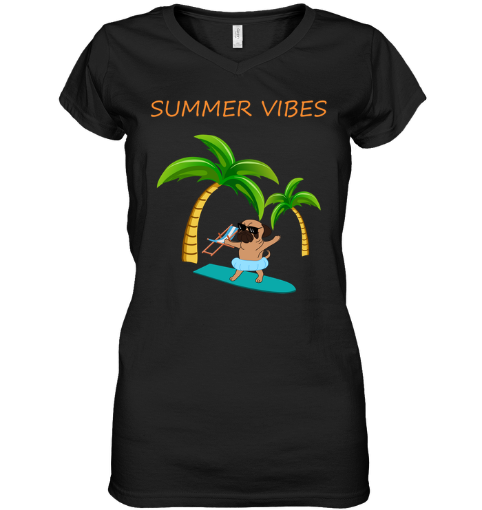 Pug Summer Vibes T Shirts