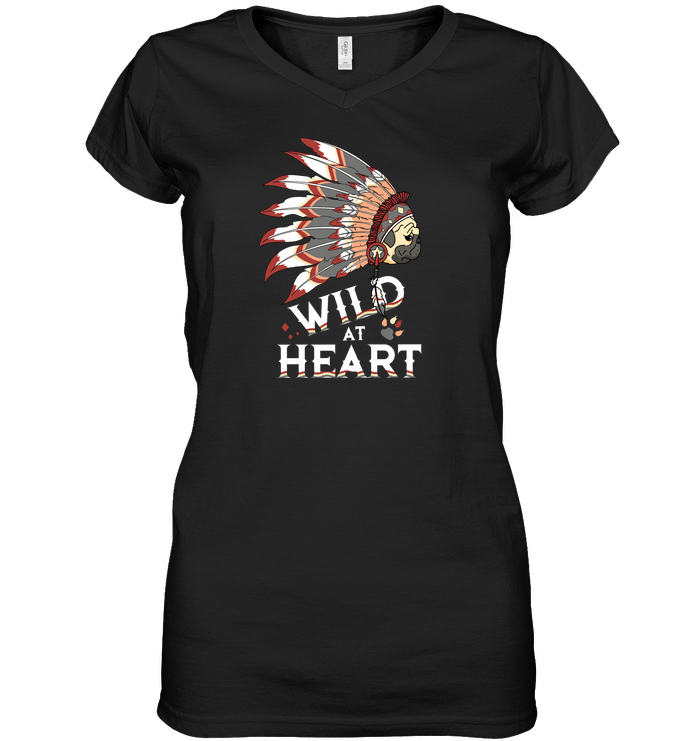 Pug - Wild At Heart T Shirts