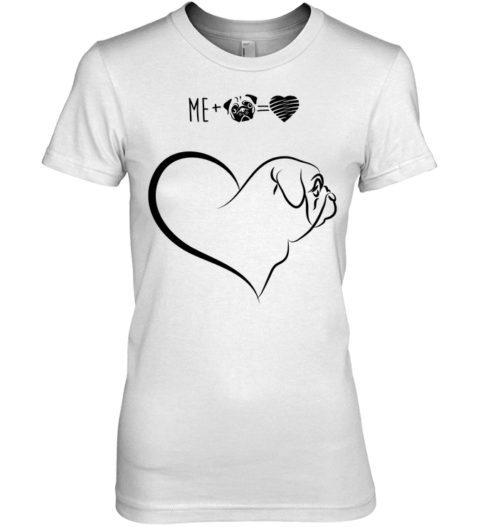 Heart - Me And Pug T Shirts