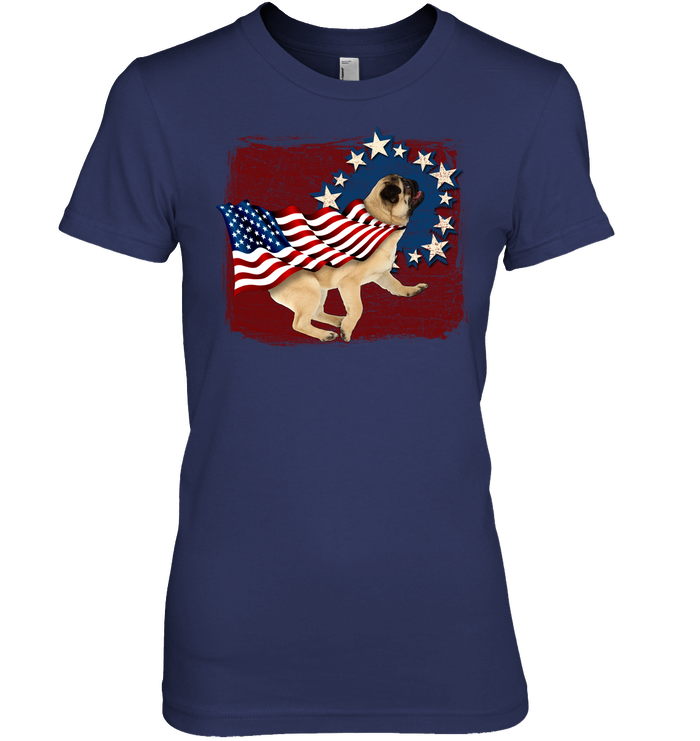 Independence Day Pug T Shirts