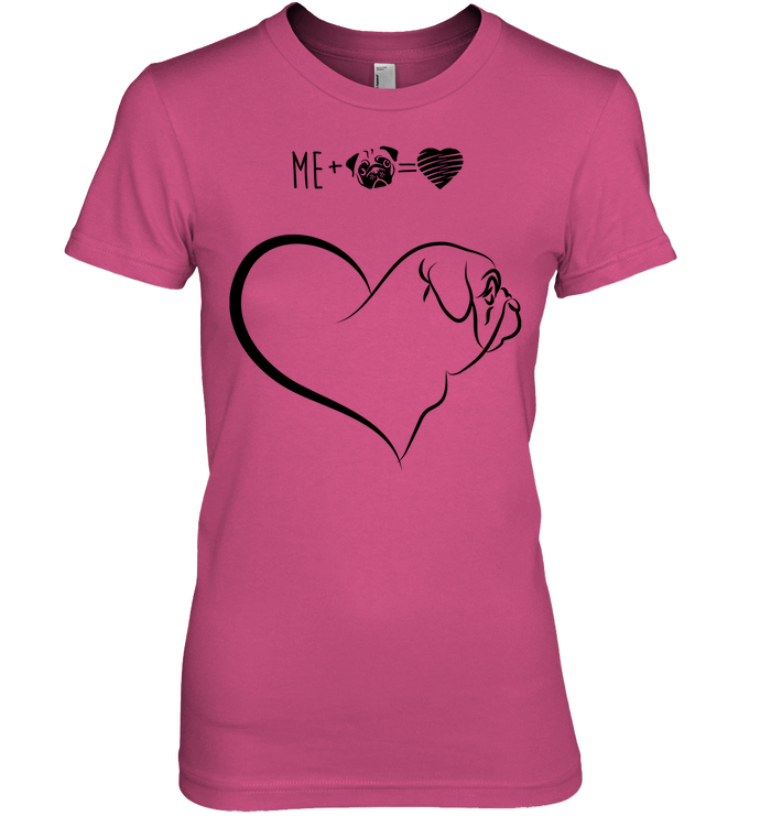 Heart - Me And Pug T Shirts
