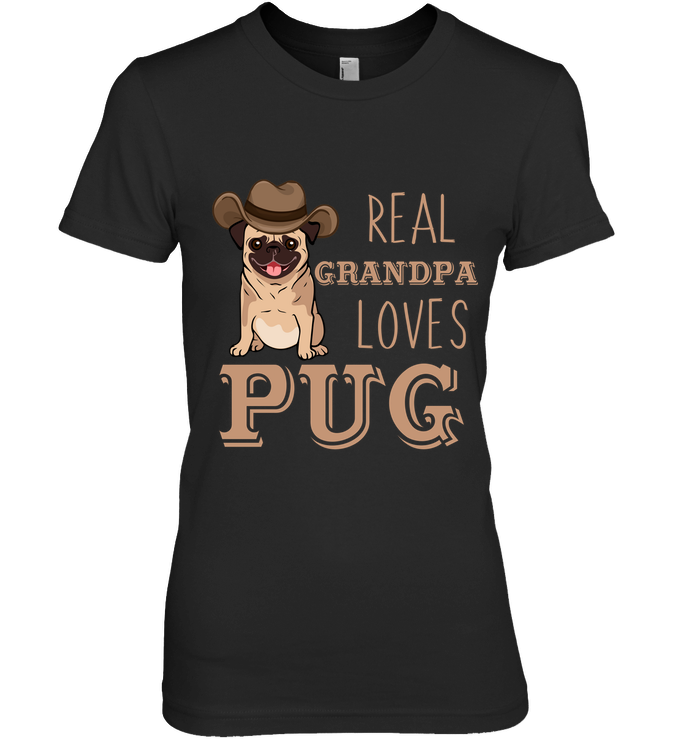 Real Grandpa Loves Pug T Shirts