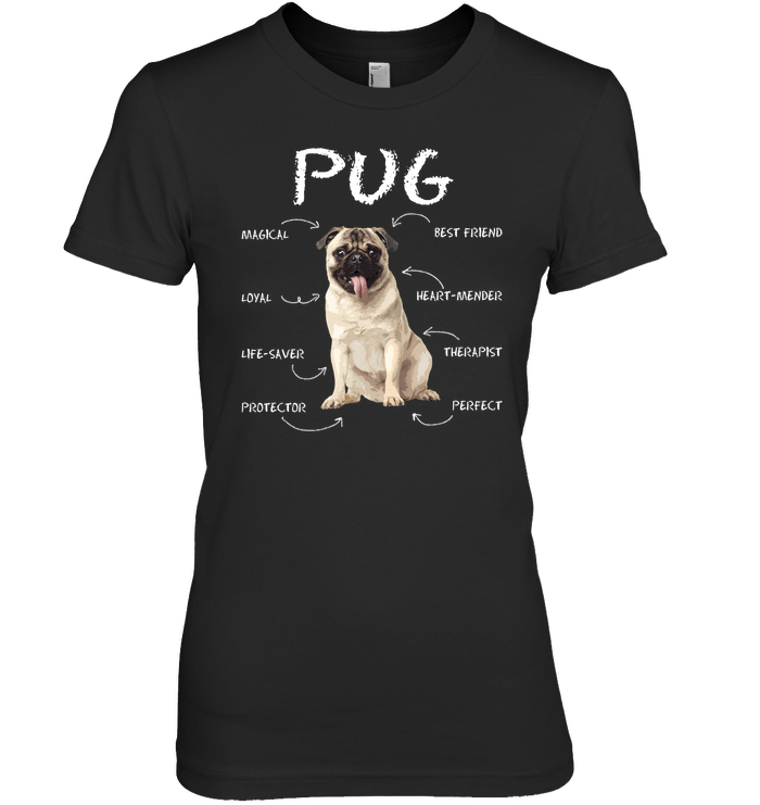 Pug - Magical Loyal Life Saver T Shirts