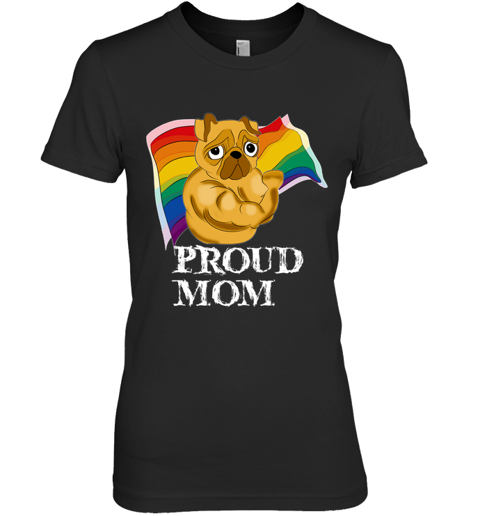 Proud Mom Pug T Shirts