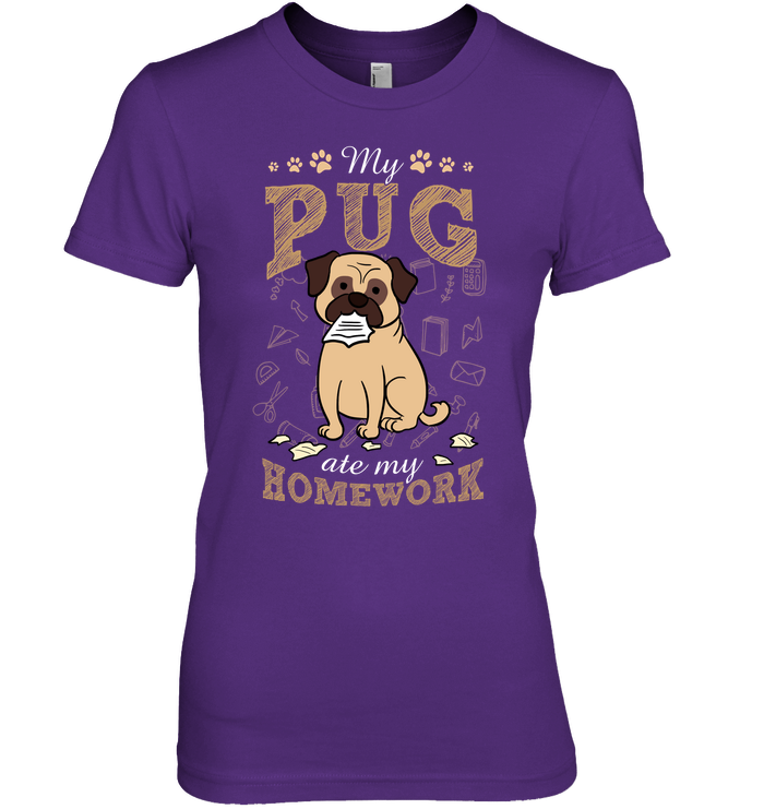 My Pug Ate My Homework T Shirts