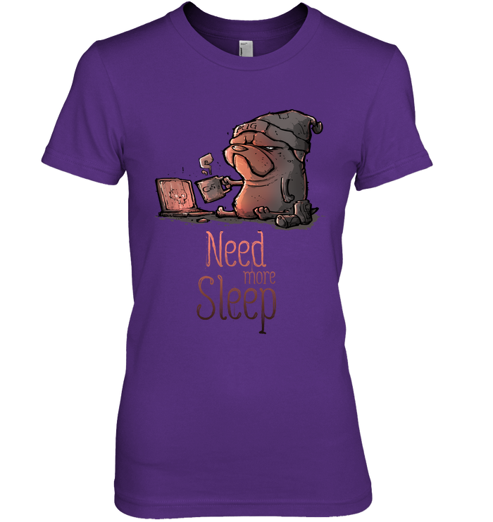 Pug - Need More Sleep T Shirts Ver2
