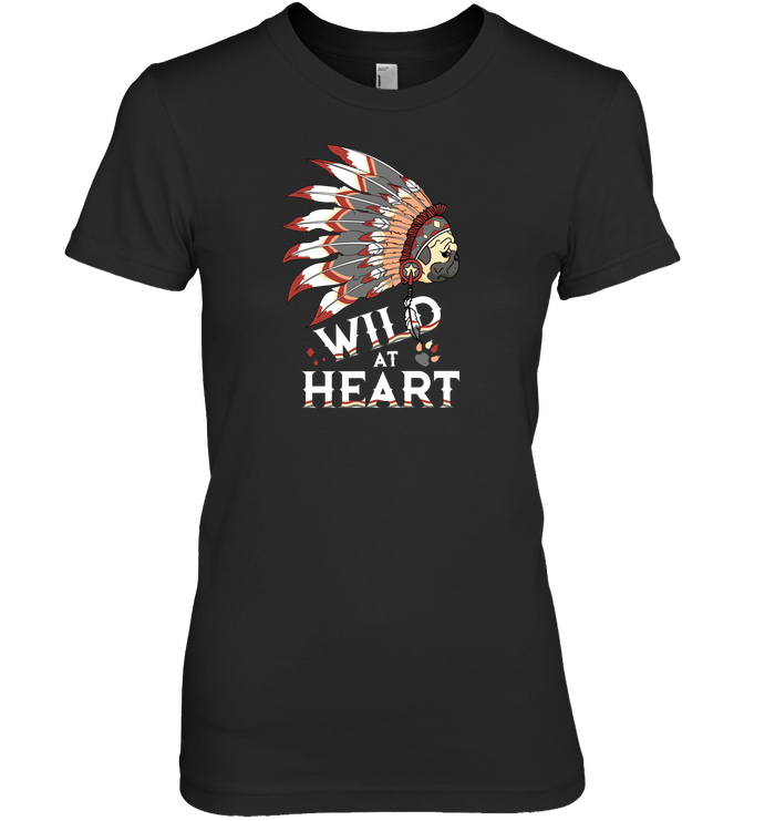 Pug - Wild At Heart T Shirts