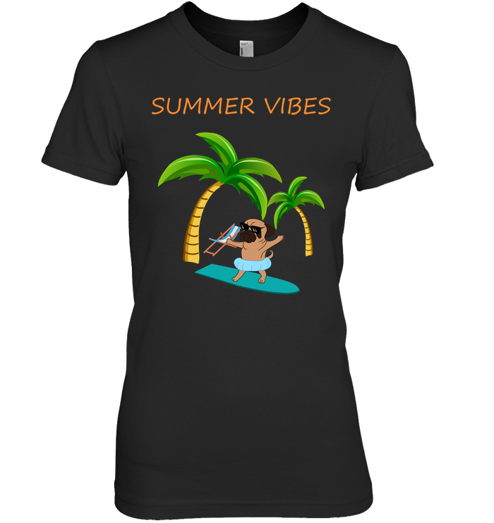 Pug Summer Vibes T Shirts