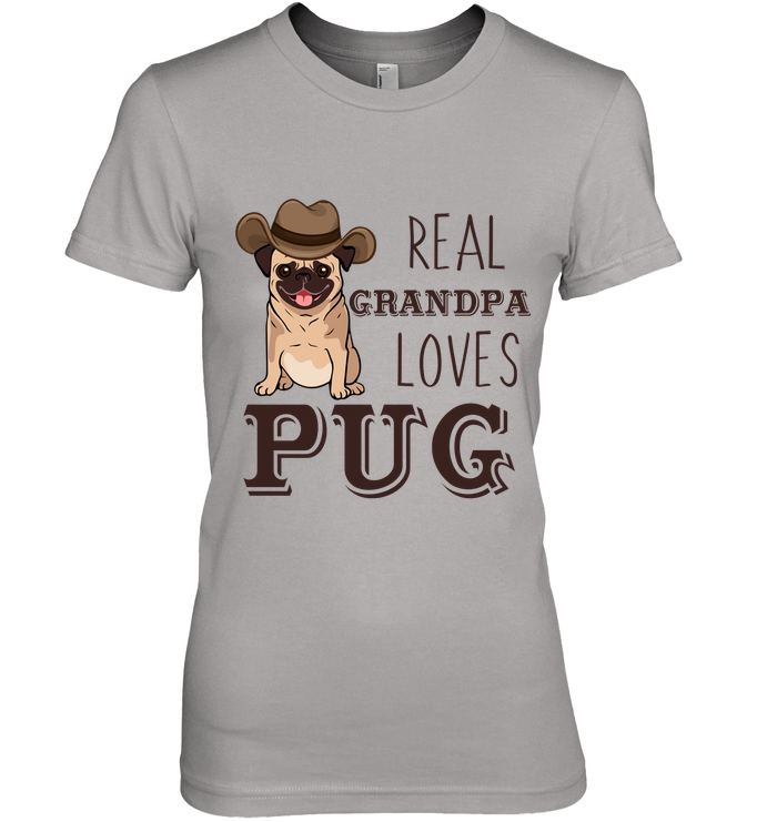 Real Grandpa Loves Pug T Shirts