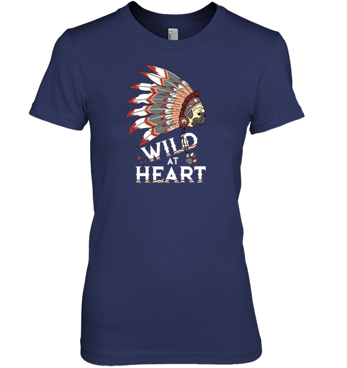 Pug - Wild At Heart T Shirts