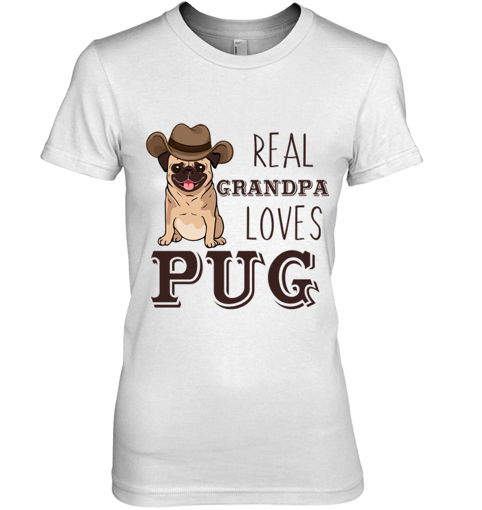 Real Grandpa Loves Pug T Shirts