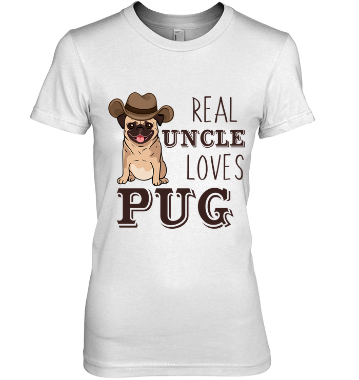 Real Uncle Loves Pug T Shirts