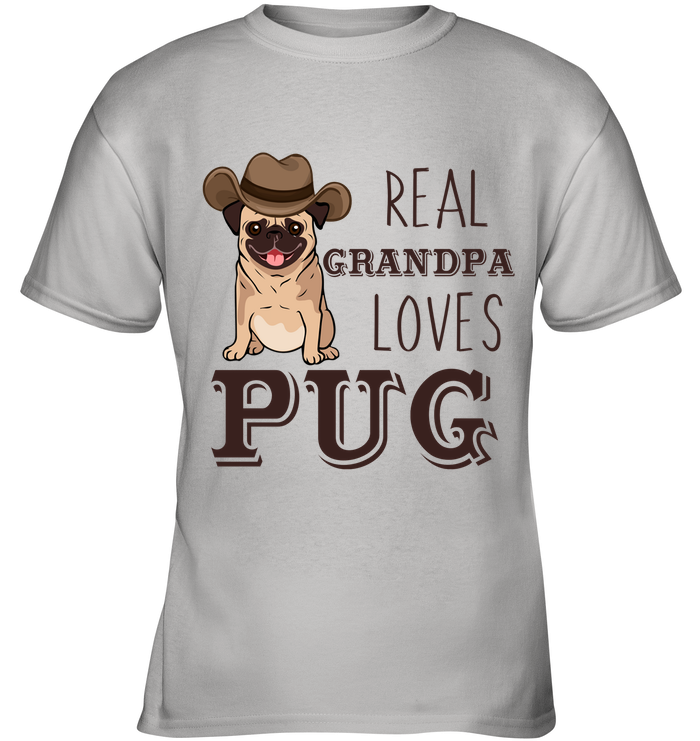 Real Grandpa Loves Pug T Shirts