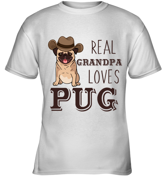 Real Grandpa Loves Pug T Shirts