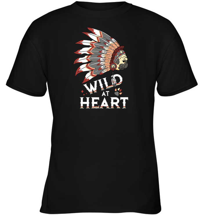 Pug - Wild At Heart T Shirts