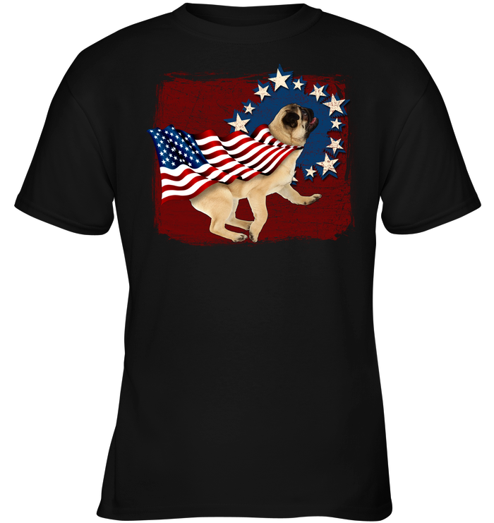 Independence Day Pug T Shirts