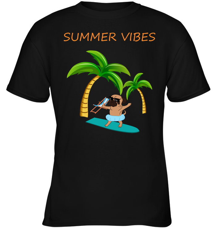 Pug Summer Vibes T Shirts