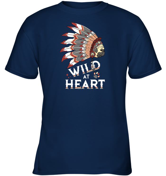Pug - Wild At Heart T Shirts