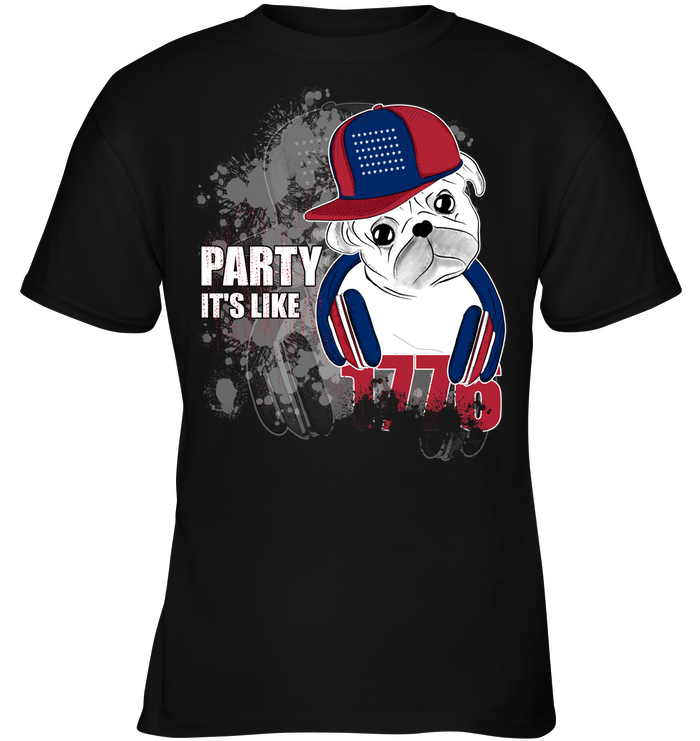 Pug Party It's Like 1776 T Shirts