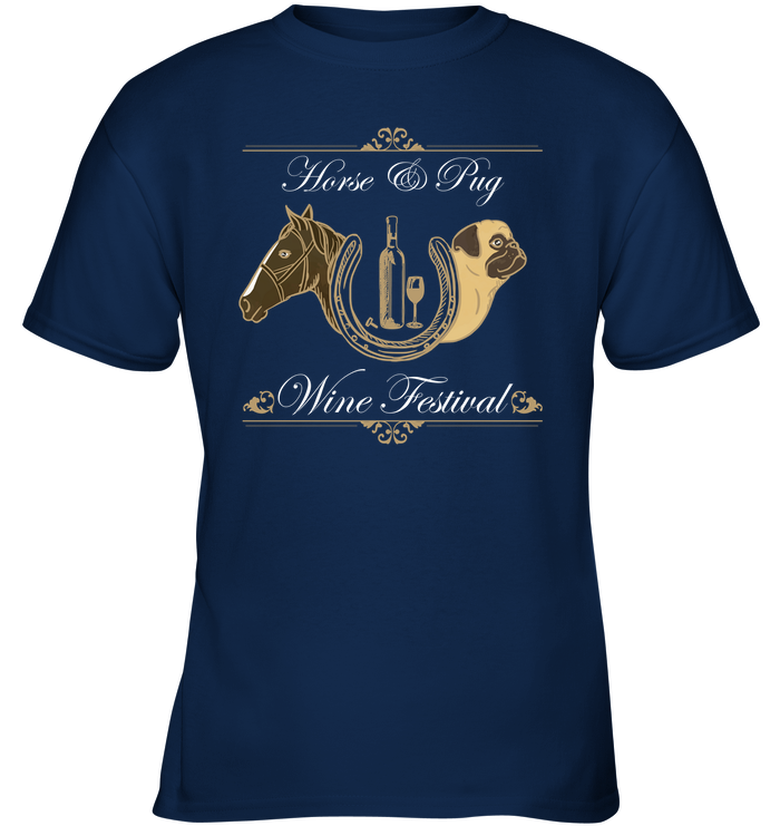 Horse And Pug - Wine Festival T Shirts