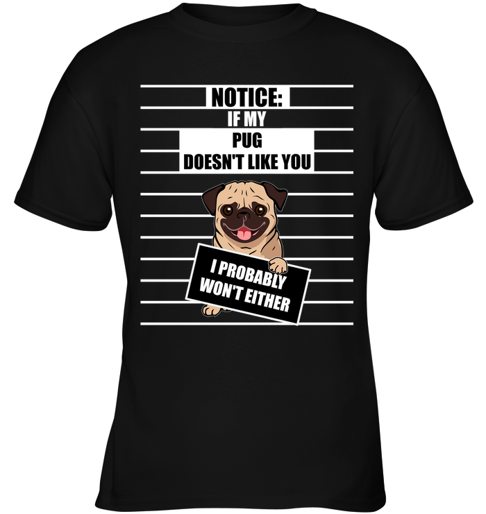 If My Pug Doesn't Like You T Shirts
