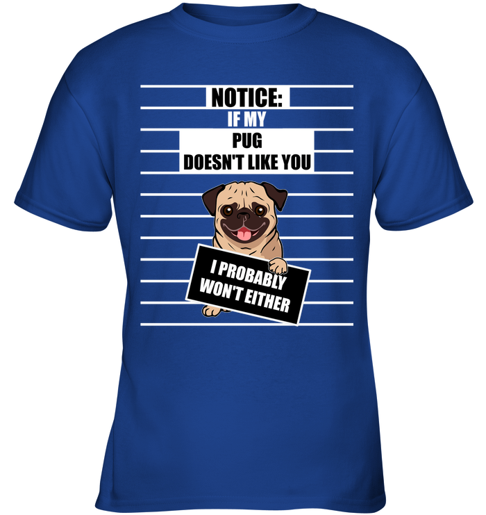 If My Pug Doesn't Like You T Shirts