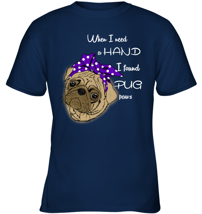 I Found Pug Paws T Shirts