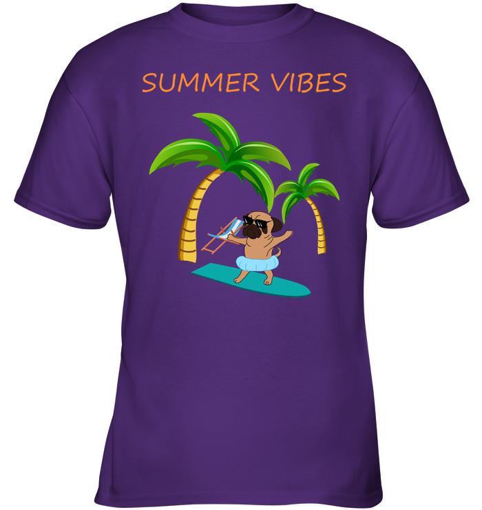 Pug Summer Vibes T Shirts
