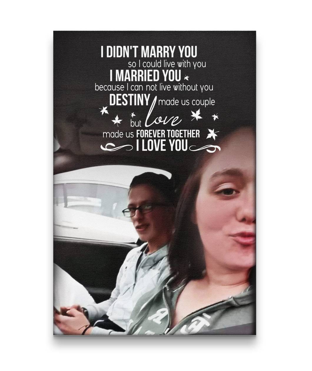 Love Made Us Forever Together Love Sitting Couple Canvas Print