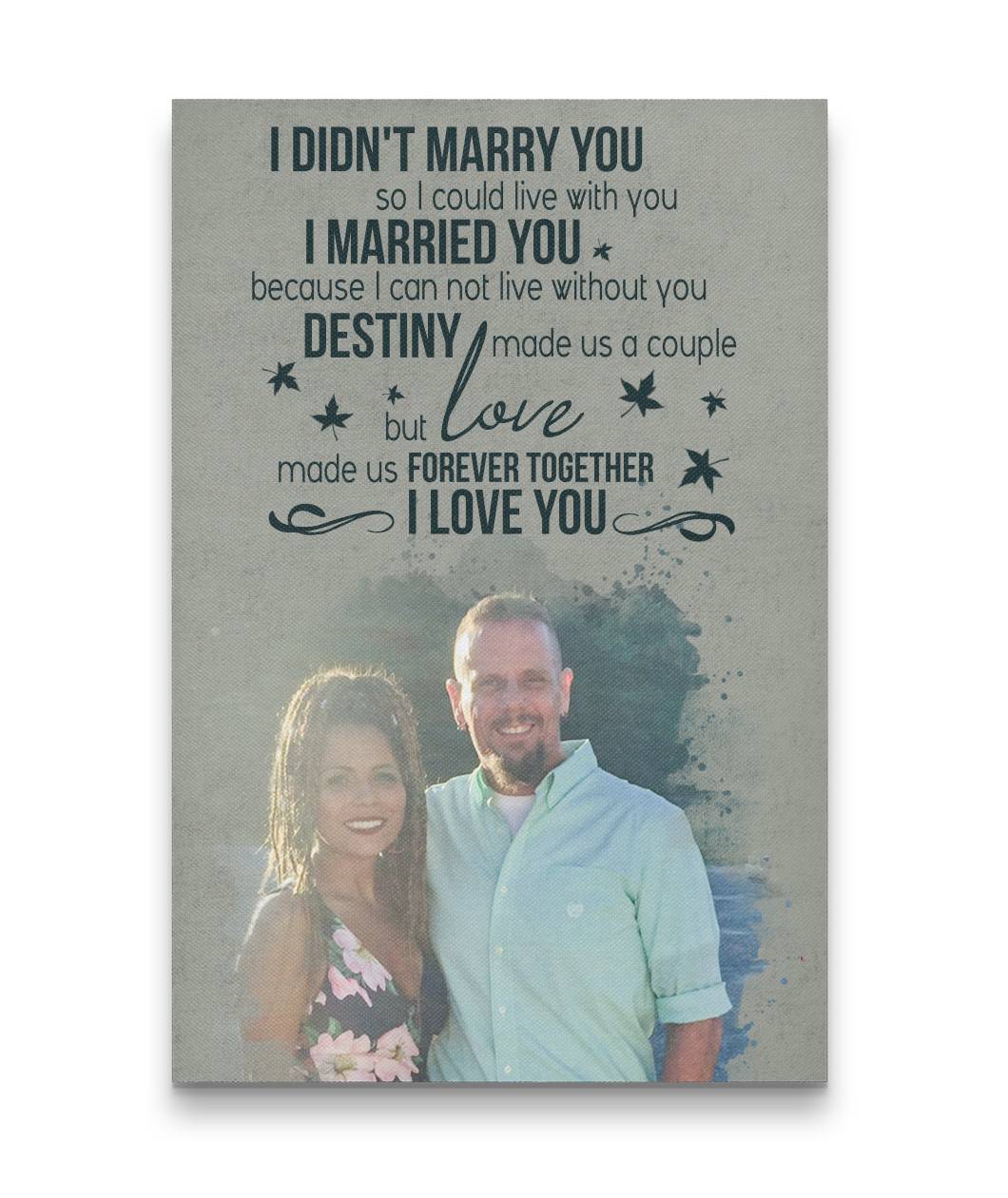 Love Made Us Forever Together Light Sunshine Couple Canvas Print