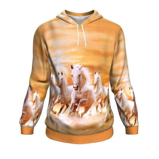 Horse Running In The Sunset All Over Printed Hoodies