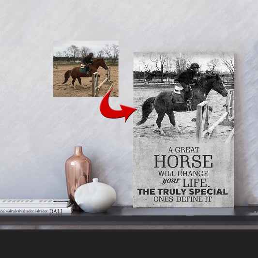 Great Horse Change Life Horse Riding Horse Canvas Print