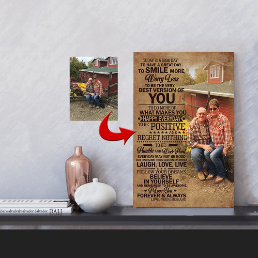 Today Is A Good Day - Smile More - Worry Less Happy Family Canvas Print