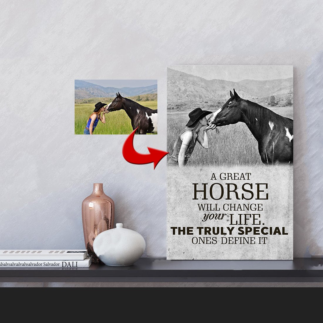 Great Horse Change Life Horse Riding Horse Canvas Print