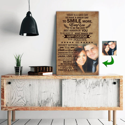 Today Is A Good Day - Believe In Yourself Couple Canvas Print