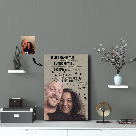Love Made Us Forever Together - I Love You - Husband Couple Canvas Print