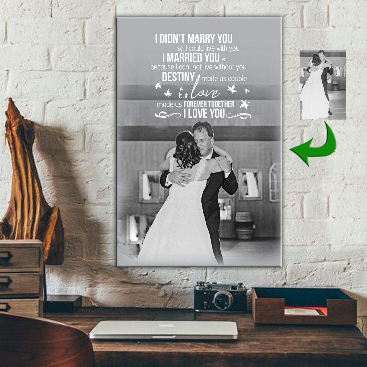 Love Made Us Forever Together Love Dancing Couple Canvas Print