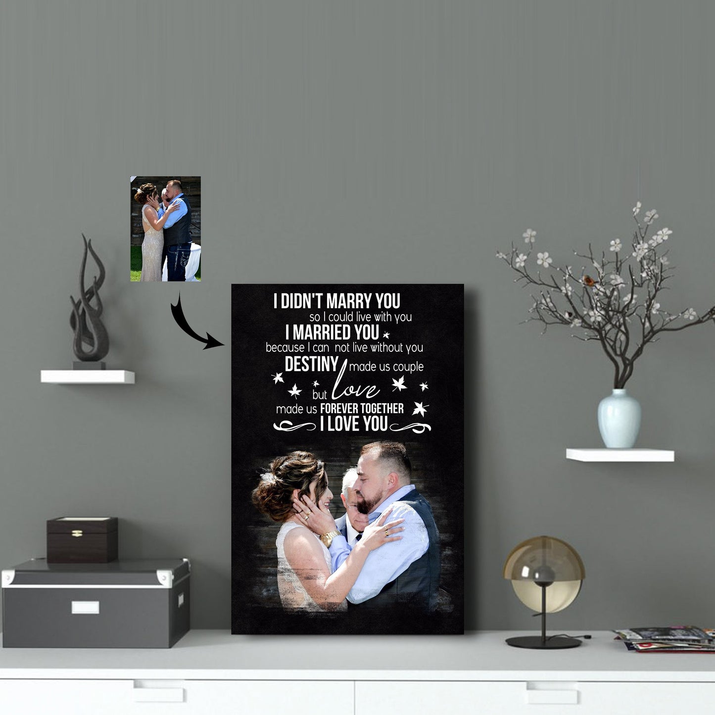 Love Couple - Love Made Us Forever Together Canvas Print