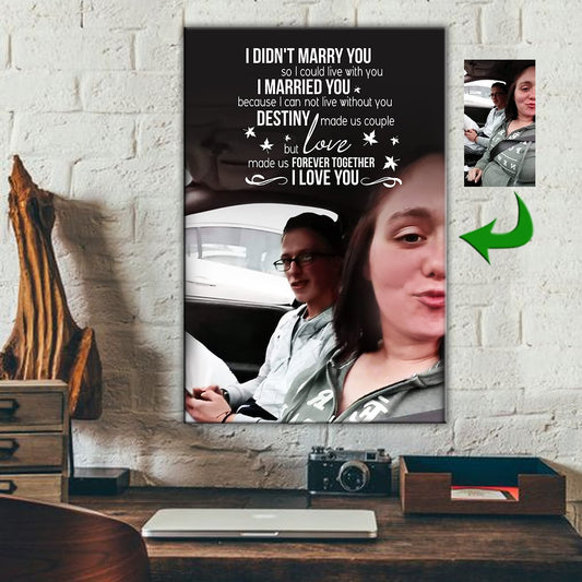 Love Made Us Forever Together Love Sitting Couple Canvas Print