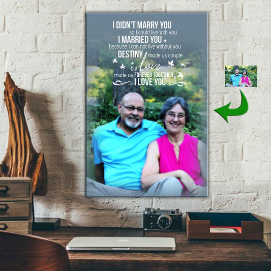 Love Made Us Forever Relax Happy Couple Canvas Print