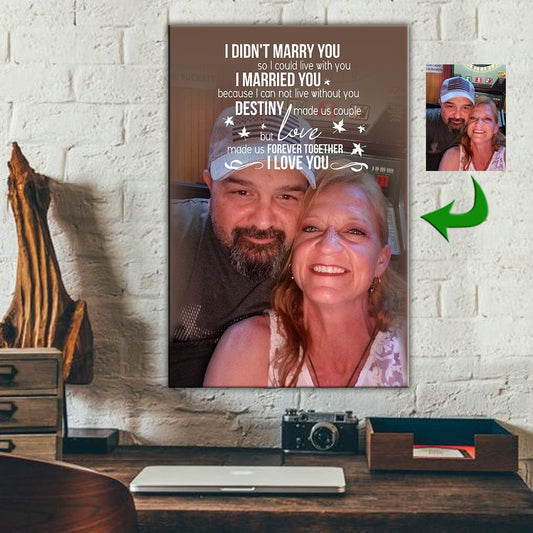 Love Happy Smiling Couple Love Made Us Forever Together Canvas Print