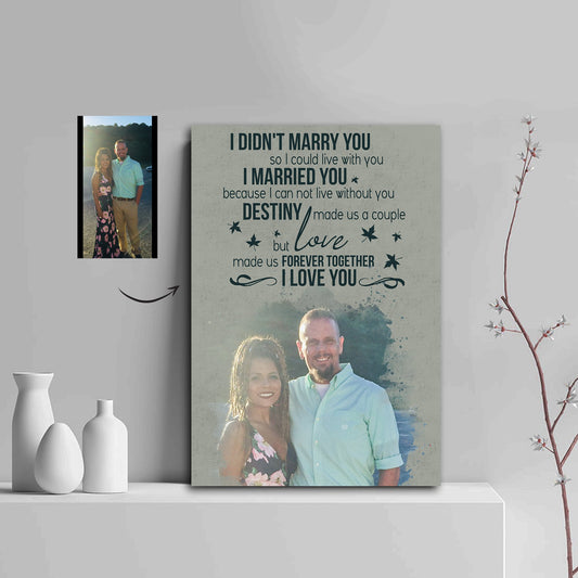 Love Made Us Forever Together Light Sunshine Couple Canvas Print