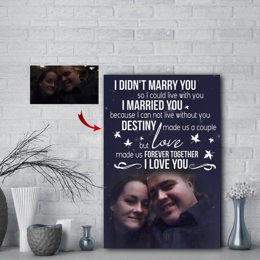 Love Made Us Forever Together - I Love You Night Stars Couple Canvas Print