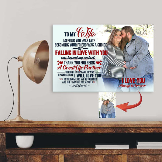 Love You In The Moments Custom Canvas Print