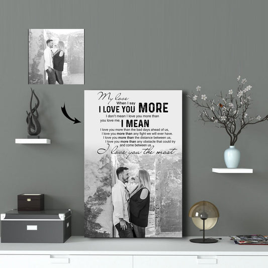 My Sweet Love Couple Forever Together Custom Canvas Print