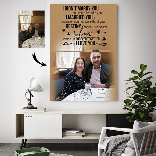 Happy Together Love Made A Forever Couple Custom Canvas Print