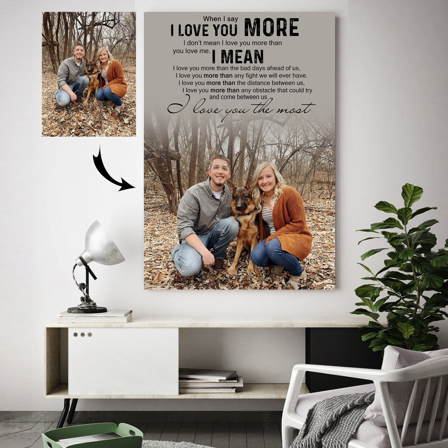 Happy Together Forever With Sweet Love Custom Canvas Print